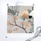 Japanese Garden Cranes Sakura Blossoms Cherry Trees Sashiko Pattern Custom Printed Fabric by Spoonflower Various Fabrics by the Yard or Fat Quarter